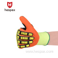 Hespax Industrial Construction Work Nitrile Yellow TPR Glove